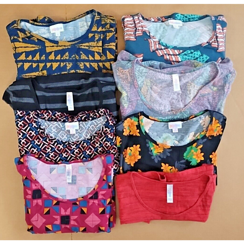 LuLaRoe Assorted Tops SMALL Lot 8 pcs Classic Tunic Shirts T-Shirts Casual
